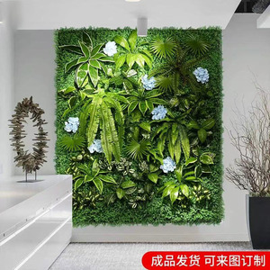 Pareti di piante con combinazione di paesaggio di <span class=keywords><strong>fiori</strong></span> artificiali pareti di erba biomimetiche artificiali tridimensionali - Product Image 5
