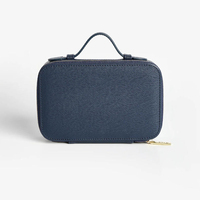 Trousse de Maquillage Portable en Cuir PU avec Fermeture Éclair, Indispensable pour les Voyages, Personnalisable, pour Femmes, Étui Professionnel pour Pinceaux