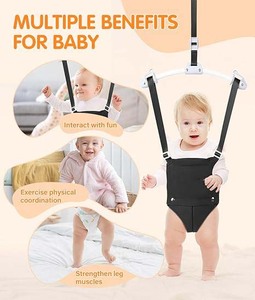 Sturdy <b>Baby</b> <b>Door</b> Jumper Safe Durable Doorway Jumper Adjustable Strap Portable <b>Baby</b> Indoor Toddler <b>Bouncers</b> with Secure Clamp - Product Image 2