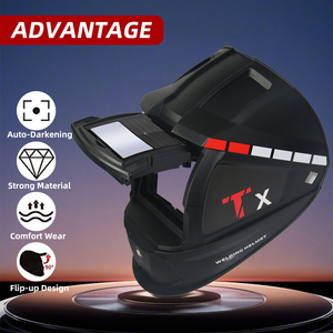 Máscara de Soldadura con Oscurecimiento Automático Solar y Color Real, Lentes de Soldadura para Máquina de Soldar y Herramienta de Corte por Plasma - Product Image 2