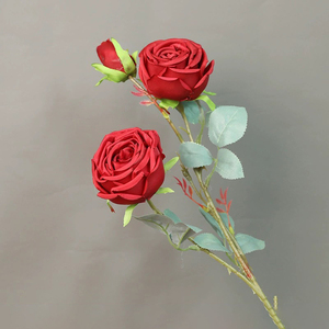 กลีบกุหลาบดอกบัวทำจากผ้าไหมเทียมสีแดงสำหรับงานแต่งงานและของตกแต่งเทศกาลคริสต์มาสกลับไปโรงเรียนตรุษจีน - Product Image 4