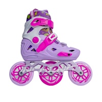 Patins à roulettes réglables Rollermaster pour enfants et adultes, trois grandes roues en PU, patins à roulettes quad, roulements ABEC-7