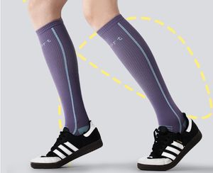 专业女式瑜伽袜秋冬新款10A抗菌尼龙长筒压缩袜简约运动普拉提 - Product Image 2