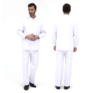 Bata <span class=keywords><strong>de</strong></span> Laboratorio Personalizada para <span class=keywords><strong>Hombre</strong></span>, Blanca, Profesional, Larga, Uniforme <span class=keywords><strong>de</strong></span> Médico <span class=keywords><strong>de</strong></span> Hospital - Product Image 5