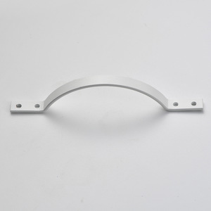 Arch-shaped Cabinet Drawer Handles Bridge Iron Die Casting <b>Black</b> White Brown Modern Minimalist Style - Product Image 4