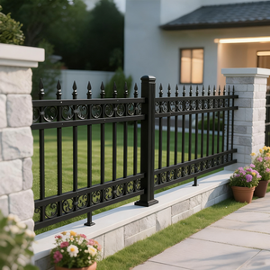 Recinzione di Sicurezza in Ferro di Alta Qualità Facile da Montare per Fattoria, Casa, Giardino, Barriera Metallica Decorativa Resistente ai Roditori e alla Putrefazione - Product Image 6