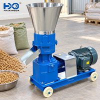 Machine à granulés d'aliments pour animaux professionnelle pour l'élevage, capacité 300-400 kg/h, en acier, pour volailles, poissons et lapins