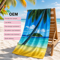 Luxury Cotton Beach Towel 76x152m 400gsm Velour Soft Absorbent Custom Design for Hotel Spa Travel Beach Towel
