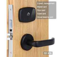 Alta calidad 304 acero inoxidable sin llave electrónico RFID CE FCC certificado SISTEMA DE Hotel cerradura de puerta cerradura de tarjeta cerradura de Hotel inteligente