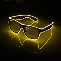 Lunettes néon style Cyberpunk à fil EL pour festivals de musique et événements nocturnes, accessoires pour concerts EDM