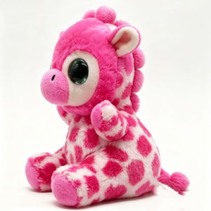 Customized <b>Pink</b> giraffe plush toy,Giraffe stuffed animal,Sitting giraffe plush - Product Image 3