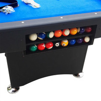 Table de billard de 7 pieds à prix avantageux, vente chaude, avec système de retour de billes, pour usage domestique
