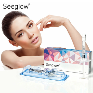 SEEGLOW Gel d'acide hyaluronique stérile pré-rempli 2cc pour <span class=keywords><strong>injection</strong></span> dermique, pour le contour des yeux, des lèvres et des joues - Product Image 1