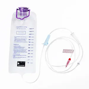 Hospital Consumables Disposable Medical Enteral Feeding Bag 1500ML For Adult