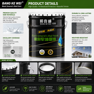 Pintura para Paredes Negra BANG KE WEI, Acabado Negro Premium, Textura de Alta Calidad, Fuerte Adhesión para Paredes - Product Image 4