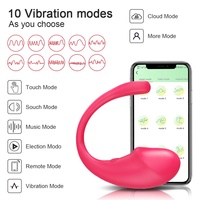 Heiß verkaufte APP-Fernbedienung Eierförmige Vagina-Kugeln Bullet Vibrator Sexspielzeug für Frauen Sprung-Ei Höschen-Vibratoren Erwachsenenspielzeug