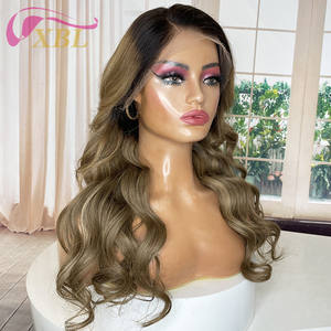 Peluca de cabello humano sin procesar virgen de larga duración de XBL Hair Factory <span class=keywords><strong>Tina</strong></span> Frontal Lace Kont HD Lace Bleach Front Aspecto natural - Product Image 2