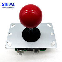 Manette de jeu Sanwa Arcade en métal avec bouton à bille, interrupteur 4/8 directions, carte USB, pour boîtier TV, stick de combat, contrôleur de jeu, console Pandora, pousse-pièces