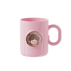 Riutilizzabile cartone animato 10.5oz Unbreakable <span class=keywords><strong>tazza</strong></span> da <span class=keywords><strong>bagno</strong></span> 300ml porta spazzolino da denti in plastica - Product Image 6