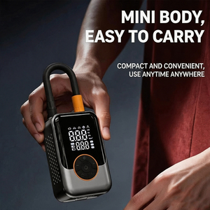 Pompe à air pour voiture sans fil, <span class=keywords><strong>gonfleur</strong></span> électrique portable haute pression 12V, matériau ABS, mesure <span class=keywords><strong>de</strong></span> la pression des pneus à double écran pour voitures - Product Image 3