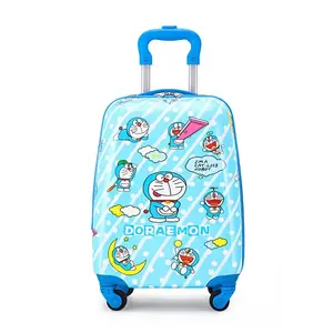 Mala de viagem personalizada para crianças, carrinho de passeio de 18 polegadas com desenho animado para meninas e meninos, mala de mão para viagem