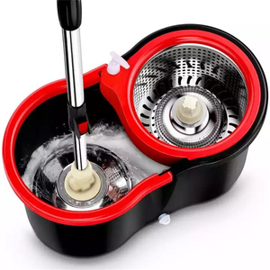 <span class=keywords><strong>360</strong></span> độ xoay ma thuật lau với xô thép sợi nhỏ nhanh chóng khô 2 mopheads cho sàn phẳng làm sạch - Product Image 2