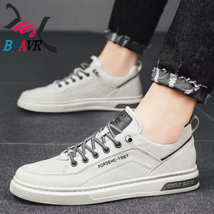 Zapatillas Casuales para Hombre, Parte Superior de Microfibra, con Cordones, Punta Redonda, Ligeras, para Caminar, para Todas las Temporadas - Product Image 3