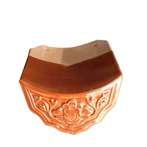 Stile asiatico antico cinese argilla tetto piastrelle di gres porcellanato smaltato di ceramica argilla tegole - Product Image 3