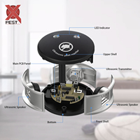 Répulsif antiparasitaire à ultrasons avec double haut-parleur, technologie à ondes de pression, dispositif électrique de lutte antiparasitaire à 4 modes pour rats et souris