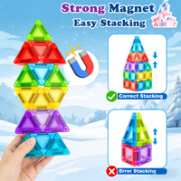 Jinxin 2026, Novedades, Juego de Bloques Magnéticos con Temática de Zoológico en Caja de Hierro, Juguetes para Niños, 45 Piezas, Mini Bloques de Construcción Magnéticos