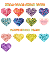 Perles comestibles en sucre de qualité alimentaire, surface lisse, couleur macaron mate, 7 mm, sac en vrac, ingrédients de boulangerie, garniture pour crème glacée