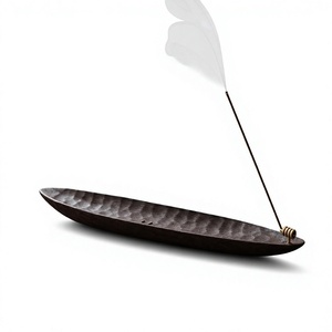 Plateau en bois massif pour porte-encens, présentoir de table décoratif, diffuseur d'aromathérapie Bakhoor, décoration d'intérieur, brûleur d'encens - Product Image 1