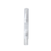 Stylo cosmétique torsadé en PP de petite taille avec logo personnalisé, couleur transparente, vide, pour correcteur et gloss à lèvres