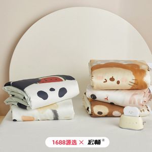 [1688 X ] Baby Summer Blanket 60 Count LYOCELL Air-permeable Cartoon Print Bedding for Infants - Product Image 4