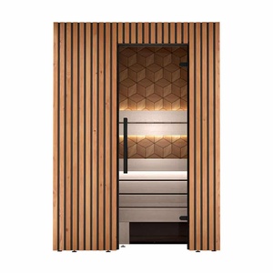 Sauna Interior Aislada de Lujo para 2 Personas, Fabricada con Madera Termotratada Natural - Product Image 2