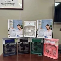 Ventilateur USB compact, portable, silencieux, 3 vitesses, longue durée de vie de la batterie, matériau plastique