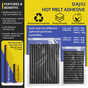 Bâtons de colle thermofusible noire 11 mm x 200 mm pour emballage et réparation de bosses de voiture - Product Image 4