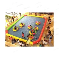Enfants équitation bateau à aubes gonflable/voiture tamponneuse pour lacs et rivières équipement de parc aquatique accessoires de piscine pour le divertissement des enfants