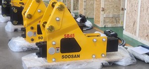 Martillo Hidráulico SOOSAN SB45 Tipo Lateral Amarillo para Miniexcavadoras - Product Image 4