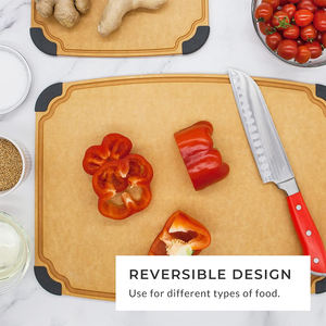 Tabla de Cortar de Madera de Pino Compuesta para Cocina, Tabla de Cortar con Patas Antideslizantes y Ranura para Jugos - Product Image 6