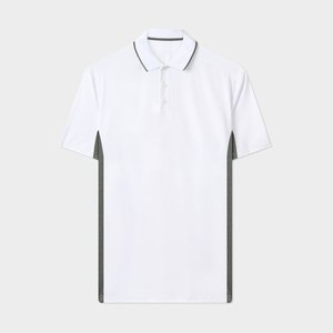 Camisetas Polo Personalizadas OEM de Corte Ajustado, con Protección Solar UPF 50+, Transpirables, con Rayas, Cuello Redondo, para Unisex - Product Image 3