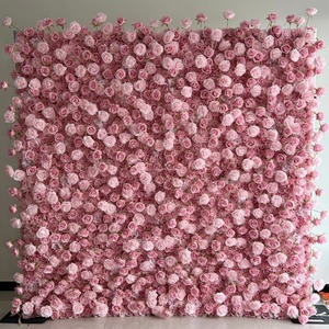 Customizable 5D Scene Layout Decoration Handmade Silk Flower Wall Photo Backdrop Wedding <strong>Background</strong> Layout - Product Image 5