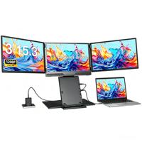 Moniteur portable triple pour ordinateur portable 15,3 pouces, écran quadruple 1200P FHD, 4 affichages compatibles Windows/Mac/Chrome OS/Téléphones, version améliorée Z3 2026