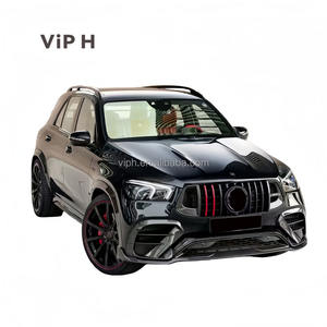 Pour GLE53 63SUV mise à niveau de 2019 à 2023 BS <span class=keywords><strong>Style</strong></span> Kit d'installation de becquet de corps large en Fiber de carbone - Product Image 3
