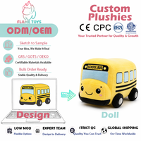 Jouet en peluche éducatif personnalisé en forme de voiture avec couineur pour bébé, conforme ASTM F963, fabriqué depuis plus d'une décennie