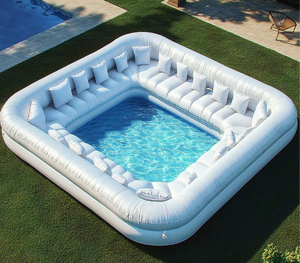 <span class=keywords><strong>Piscina</strong></span> Gonfiabile Portatile Personalizzata per Feste in Giardino, per Famiglie, Bambini e Adulti, <span class=keywords><strong>con</strong></span> <span class=keywords><strong>Sedute</strong></span> Lounge, Divano Gonfiabile per <span class=keywords><strong>Piscina</strong></span> - Product Image 3