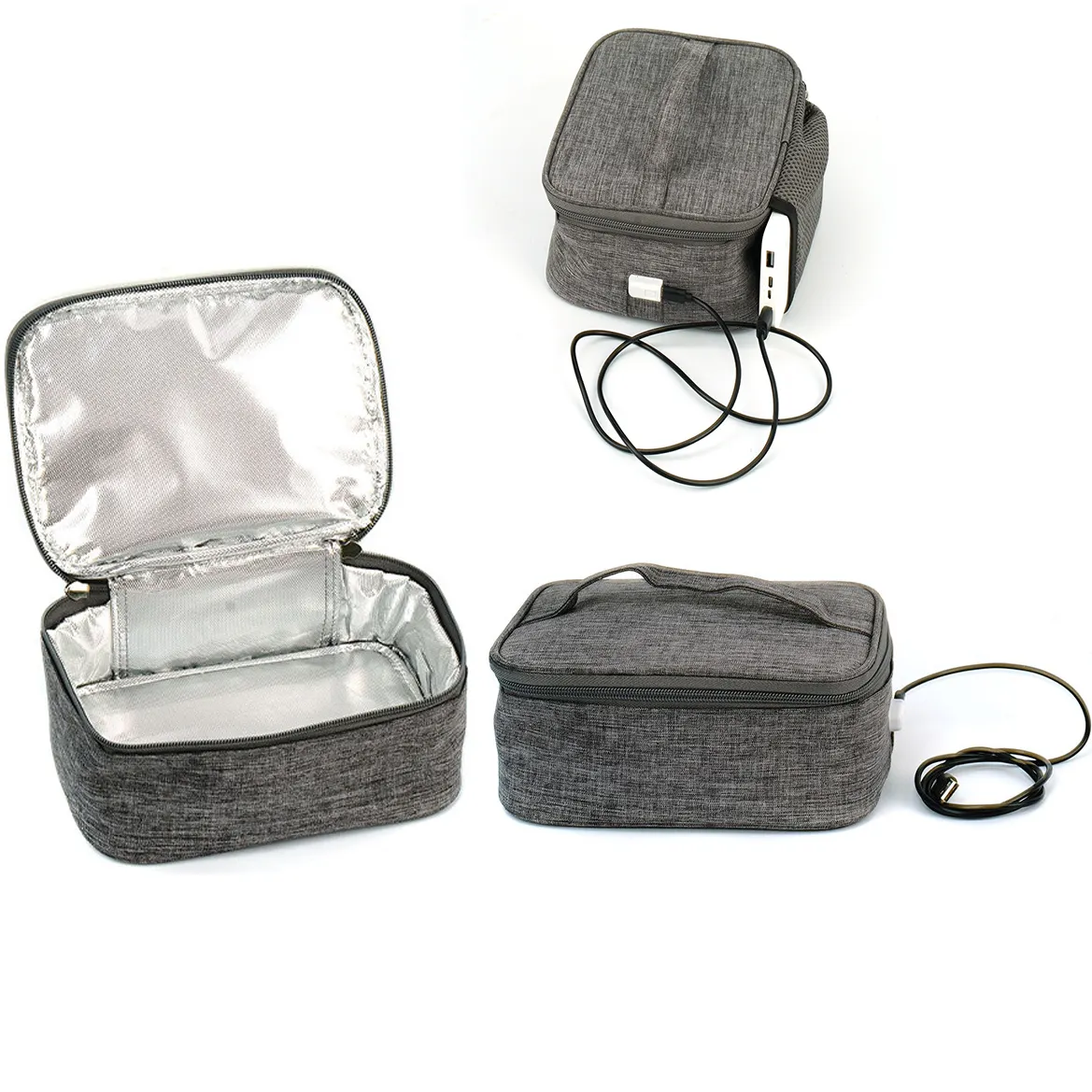 Portable Waterproof Food Warmer Personal Portable Oven Mini USB Heated Lunch Box for Reheating