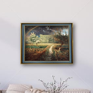 Tái tạo bức Tranh phong cảnh Le arc-en-ciel của jean-francois kê trên vải với in kỹ thuật số in nghệ thuật thân thiện với môi trường - Product Image 2