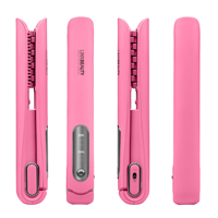 Mini Plancha de Pelo Inalámbrica Recargable por USB Tipo C con 3 Ajustes de Temperatura para Todo Tipo de Cabello