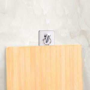 WEKIS High Quality Stainless Steel Eco-Friendly Multifunctional Wall Mount Adhesive <b>Hook</b> Hanger for Bathroom <b>Kitchen</b> Hallway Use - Product Image 6